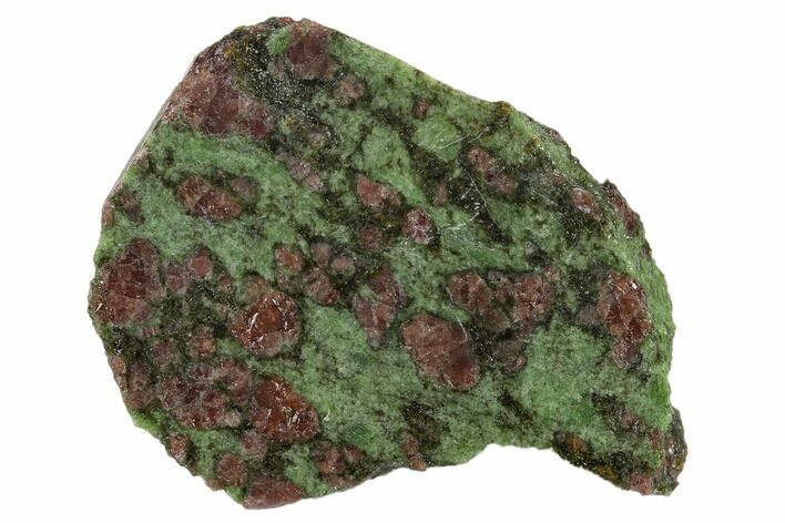 Polished Pyrope, Forsterite, Diopside & Omphacite Section- Norway #131437